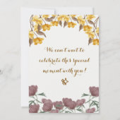 ベビーシャワー招待状 招待状 (裏面)