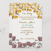 ベビーシャワー招待状 招待状 (正面/裏面)