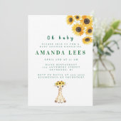 ベビーシャワー招待状 招待状 (スタンド正面)