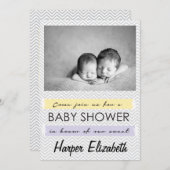 ベビーシャワー招待状 招待状 (正面/裏面)