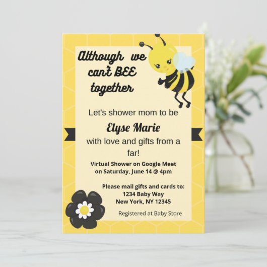 ベビーシャワー招待状 招待状 (スタンド正面)