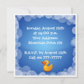 ベビーシャワー招待状 招待状 (裏面)