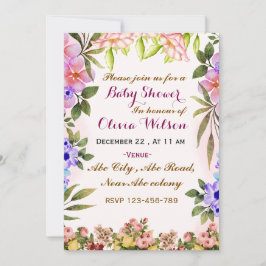 ベビーシャワー招待状 招待状