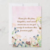 ベビーシャワー招待状 招待状 (裏面)