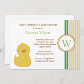 ベビーシャワー招待状 招待状 (正面/裏面)