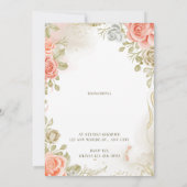 ベビーシャワー招待状 招待状 (裏面)