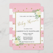 ベビーシャワー招待状,新生児,ウェルカムパーティー 招待状 (正面/裏面)
