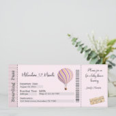 ベビーシャワー招待状、旅行ベビーシャワー 招待状 (スタンド正面)