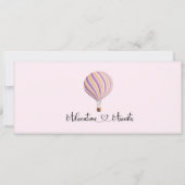 ベビーシャワー招待状、旅行ベビーシャワー 招待状 (裏面)