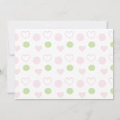 ベビーシャワー招待状「砂糖とスパイス」 招待状 (裏面)