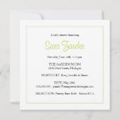 ベビーシャワー招待状 - 自転車とベビーカー 招待状 (裏面)