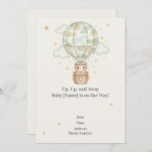 ベビーシャワー招待状(軍隊家族用) 招待状 (正面/裏面)