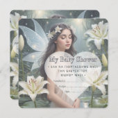 ベビーシャワー招待状(GR) セーブザデート (正面/裏面)