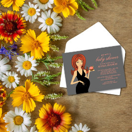 ベビーシャワー招待状{Gray} 招待状