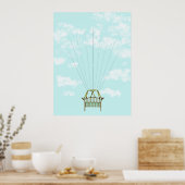 ベビーシャワー指紋ゲストブック ポスター (キッチン)