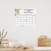 ベビーシャワー推定期日 ポスター (キッチン)