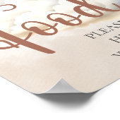 ベビーシャワー救済サインフードベアーバルーン ポスター (角)