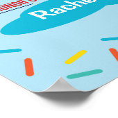 ベビーシャワー散水ウェルカムポスターサイン ポスター (角)