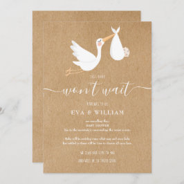 ベビーシャワー散水消灯カード 招待状