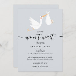 ベビーシャワー散水消灯カード 招待状