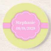 ベビーシャワー新生児ガールコースター コースター (正面)