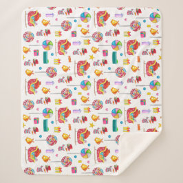 ベビーシャワー新生児ギフトラップキャンディベビーコテージ シェルパブランケット