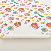 ベビーシャワー新生児ギフトラップキャンディベビーコテージ シェルパブランケット (3/4)