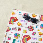 ベビーシャワー新生児ギフトラップキャンディベビーコテージ ビーチタオル (インサイチュ)