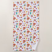 ベビーシャワー新生児ギフトラップキャンディベビーコテージ ビーチタオル (正面)