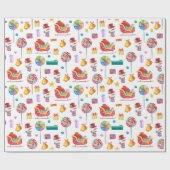 ベビーシャワー新生児ギフトラップ ラッピングペーパー (フラット)