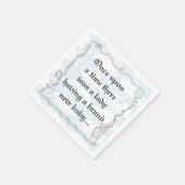 ベビーシャワー標準カクテルナプキンキャッスルPk/Bl スタンダードカクテルナプキン (角)