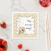 ベビーシャワー標準カクテルナプキン金ゴールド/Bkベビー スタンダードカクテルナプキン (インサイチュ)