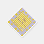 ベビーシャワー標準ナプキン/ピンクシャワーを構築 スタンダードカクテルナプキン (角)