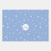 ベビーシャワー機器男の赤ちゃん包装紙 ラッピングペーパーシート (正面3)