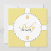 ベビーシャワー歯科用フラット招待状 招待状 (正面)