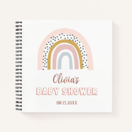 ベビーシャワー水の色ボホレインボー&サンシャイン ノートブック