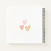 ベビーシャワー水の色ボホレインボー&サンシャイン ノートブック (裏面)