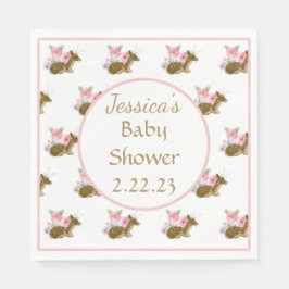 ベビーシャワー水カラーフローラボホ スタンダードランチョンナプキン