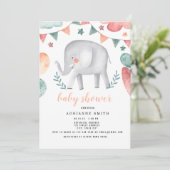 ベビーシャワー水彩動物 セーブザデート (スタンド正面)