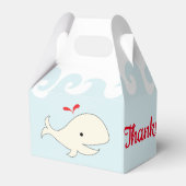ベビーシャワー水泳鯨切妻用箱 フェイバーボックス (裏面サイド)