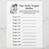 ベビーシャワー汚おむつゲーム (正面)