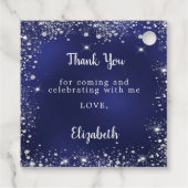 ベビーシャワー海軍ブルーボーイテディベア フェイバータグ (裏面)