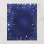 ベビーシャワー海軍ブルー金ゴールドバルーン予算 チラシ (裏面)