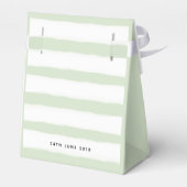 ベビーシャワー熱帯水色フラミンゴありがとう フェイバーボックス (裏面サイド)