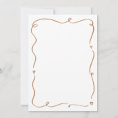 ベビーシャワー熱気球、上遠くにへ 招待状 (裏面)