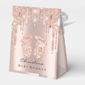 ベビーシャワー甘い足ドリップバラグリッターVlush フェイバーボックス (裏面サイド)