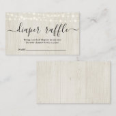 ベビーシャワー用おむつラッフルインサート招待状 エンクロージャーカード (正面/裏面)