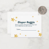 ベビーシャワー用おむつラッフルカード ノートカード (正面/裏面インサイチュ)