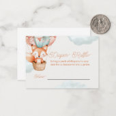 ベビーシャワー用おむつラッフルゲームカード ノートカード (正面/裏面インサイチュ)