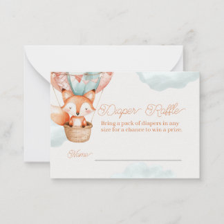 ベビーシャワー用おむつラッフルゲームカード ノートカード